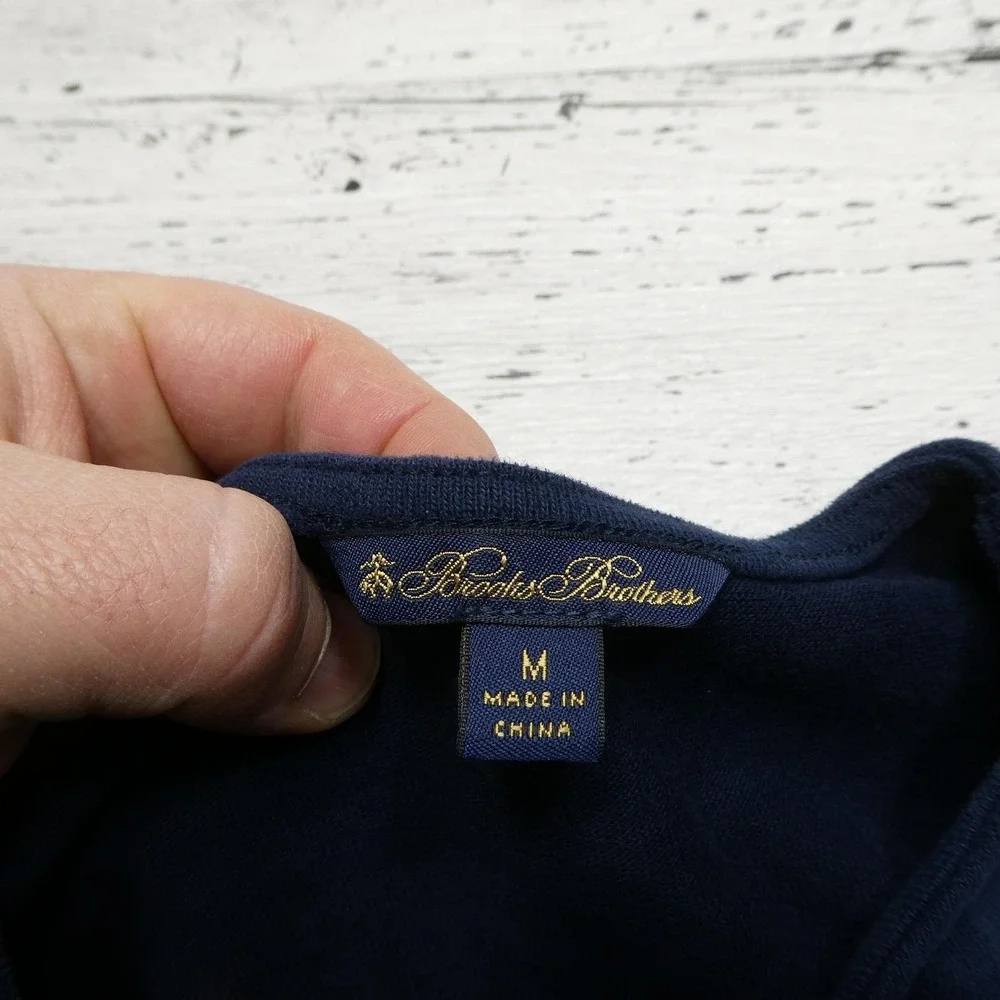 Brooks‎ Brothers Shirt Youth Medium Blue Striped Long Sleeve Button Shoulder